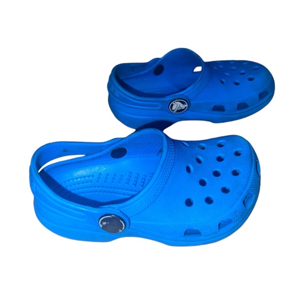 Toddler Crocs Classic Clog Blue Bolt Size 6/7 - Picture 3 of 4